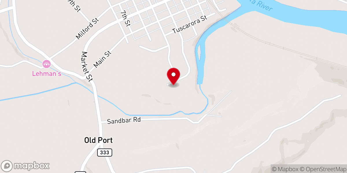 Map showing location of Faith Bible Church of Port Royal