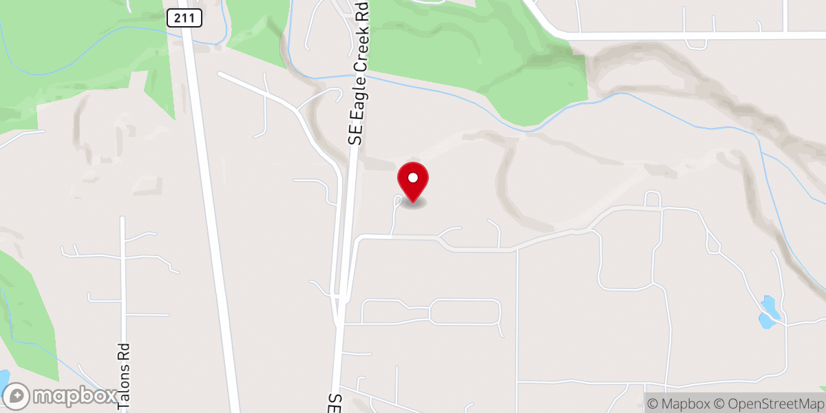 Map showing location of Eagle Creek Foursquare Church