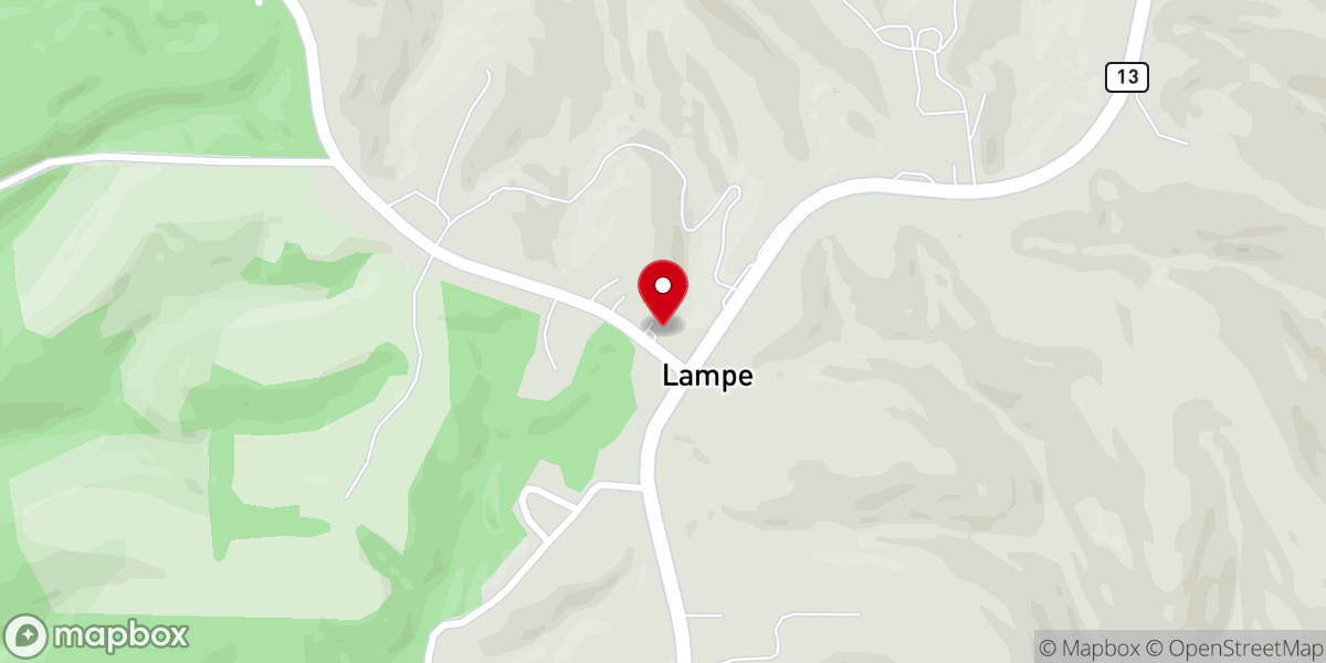Map showing location of First Baptist Church