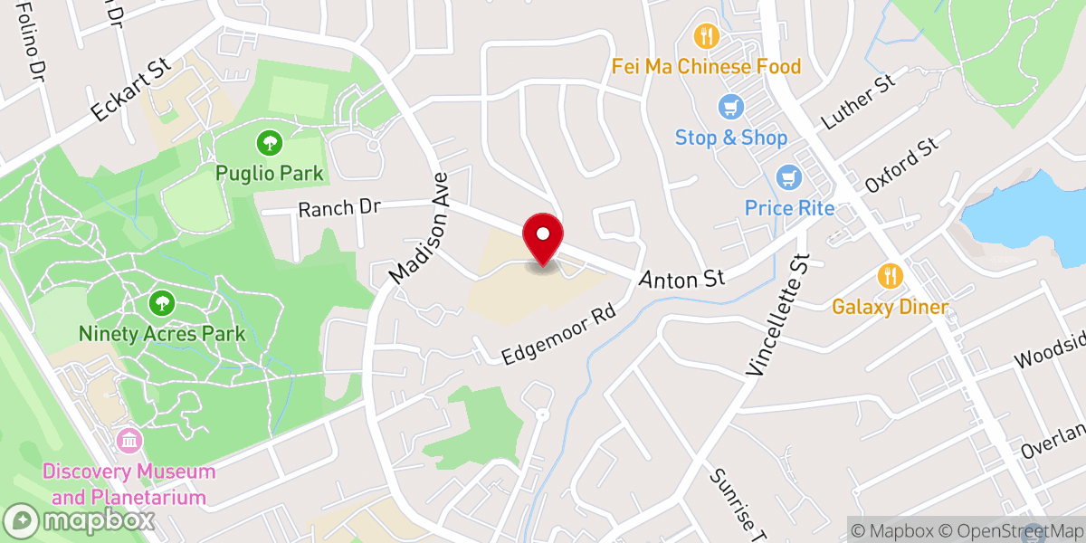 Map showing location of St Andrew Church
