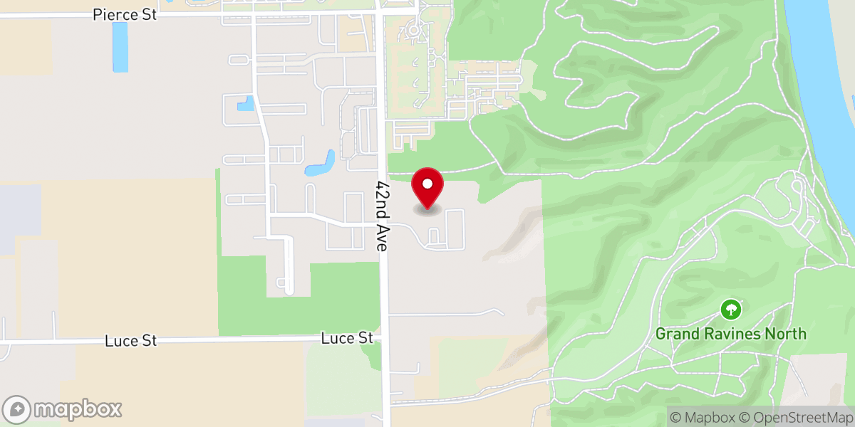 Map showing location of St. Luke University Parish