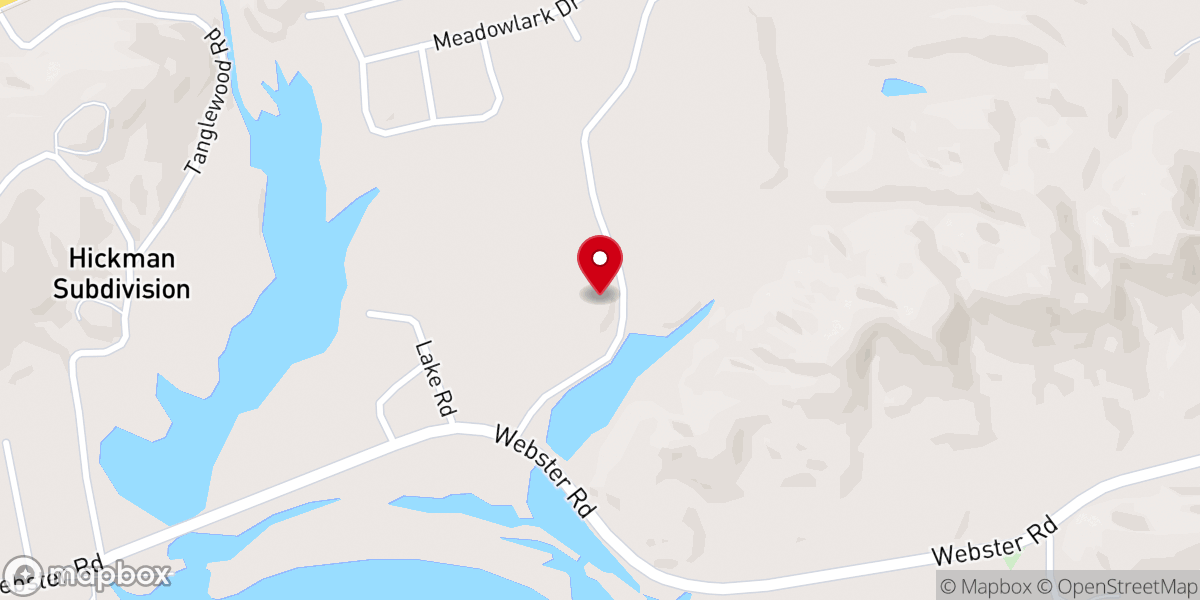 Map showing location of Woods Chapel Methodist