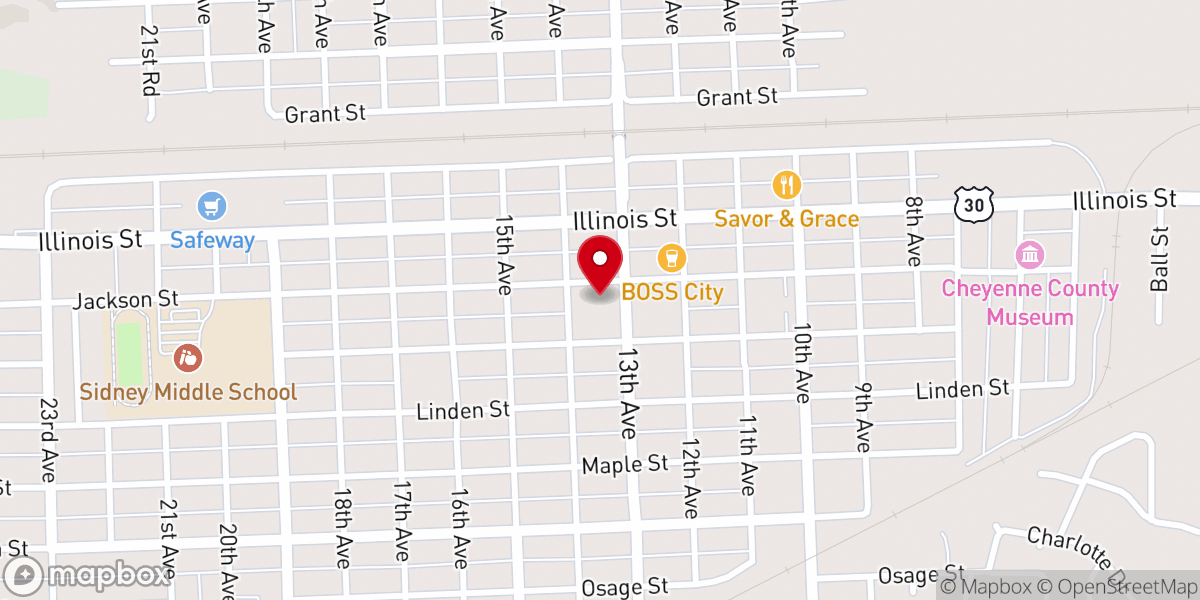 Map showing location of Saint Patricks Catholic Church