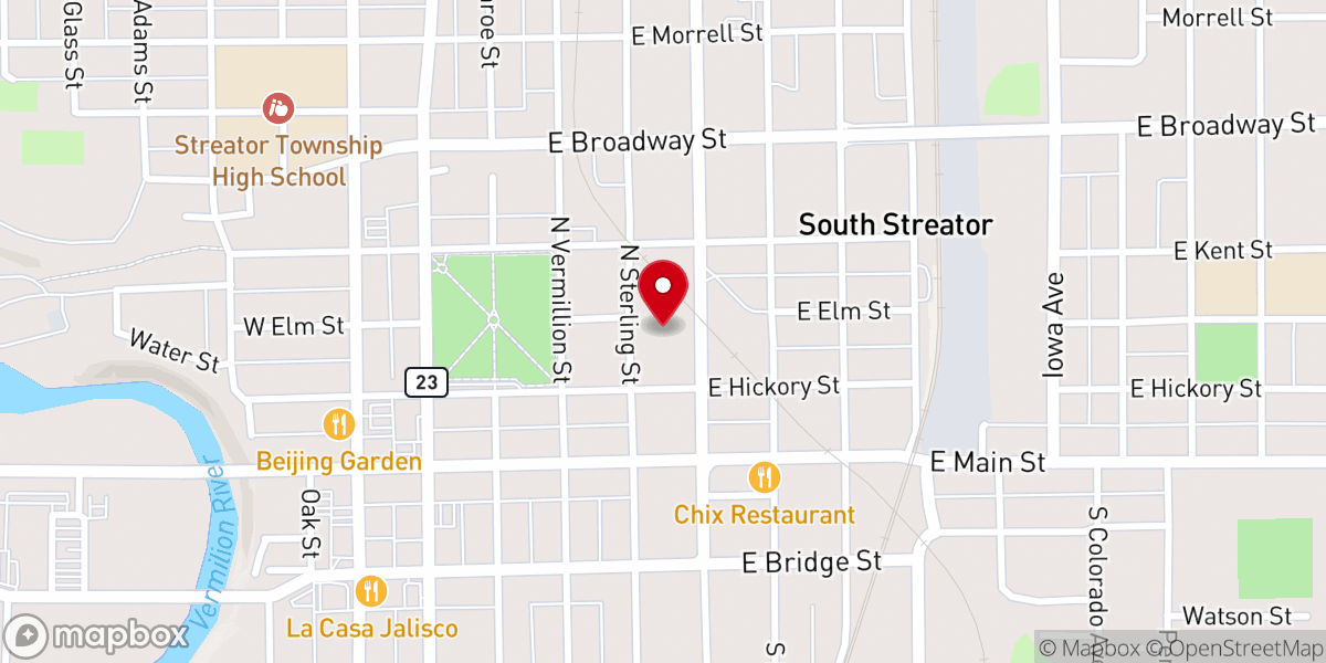Map showing location of Streatorland Community Food