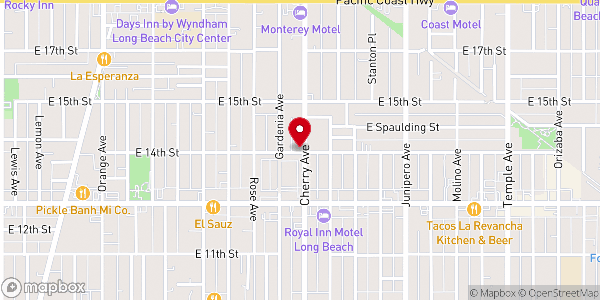 Map showing location of Iglesia De Monte Sion