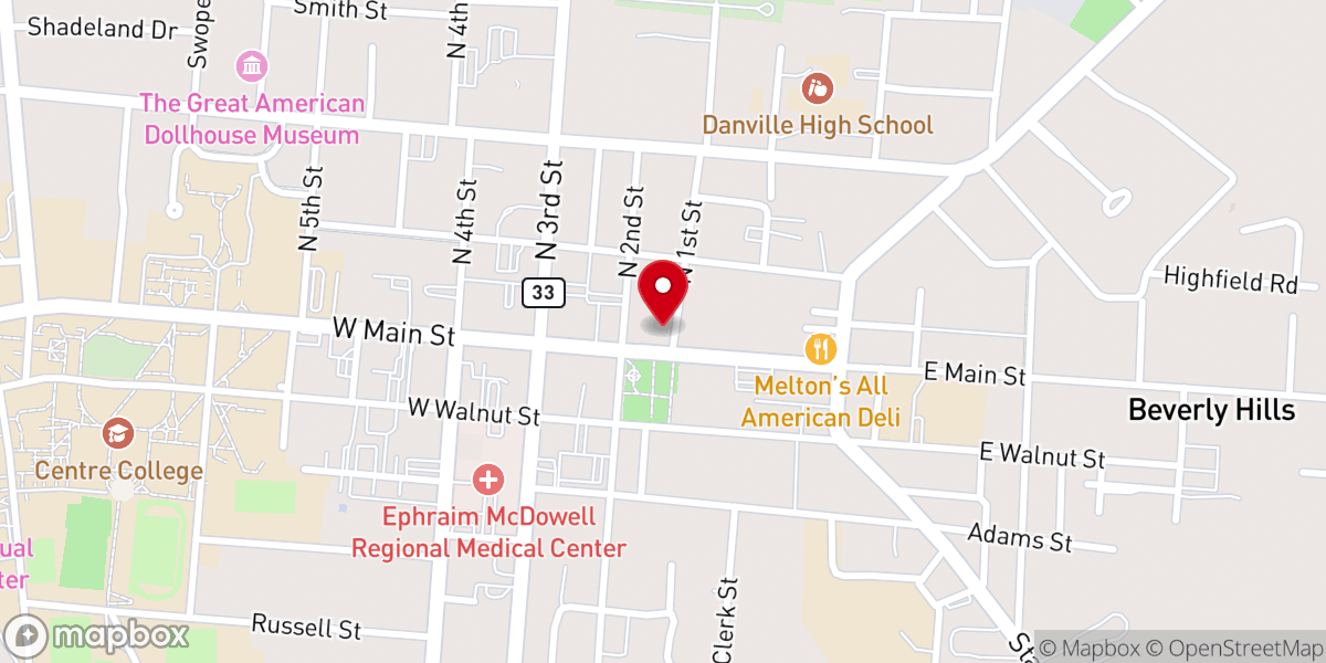 Map showing location of St Peter & Paul Catholic Church