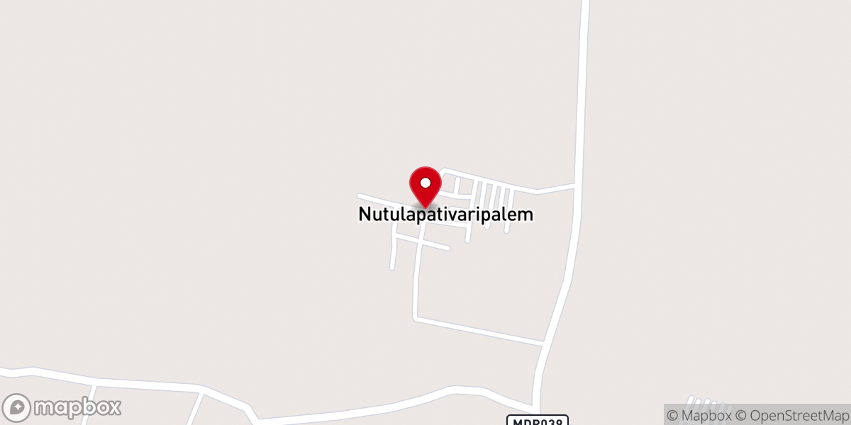 Map showing location of Nuthalapati Vari Palem