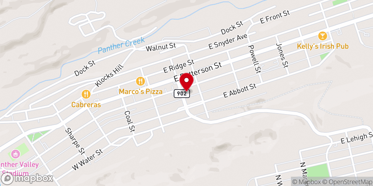 Map showing location of Saint John the Baptist Byzantine Catholic Church