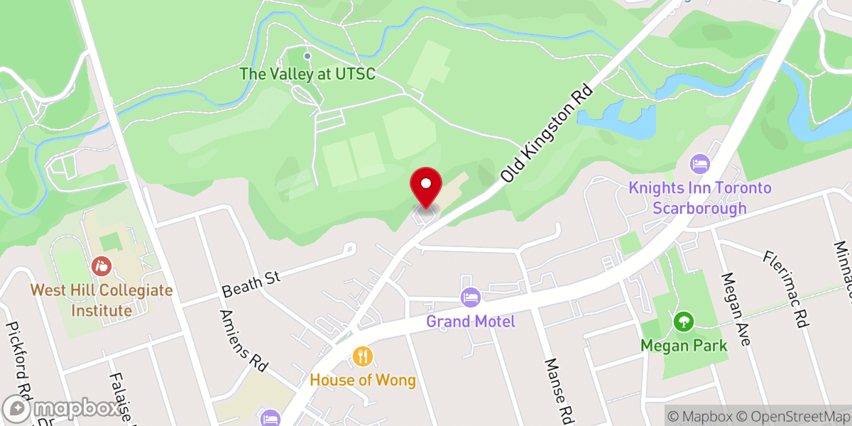 Map showing location of Melville Presbyterian Church