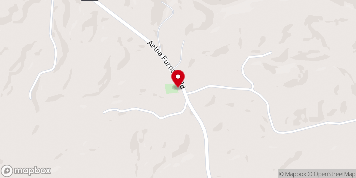 Map showing location of Mount Zion Church