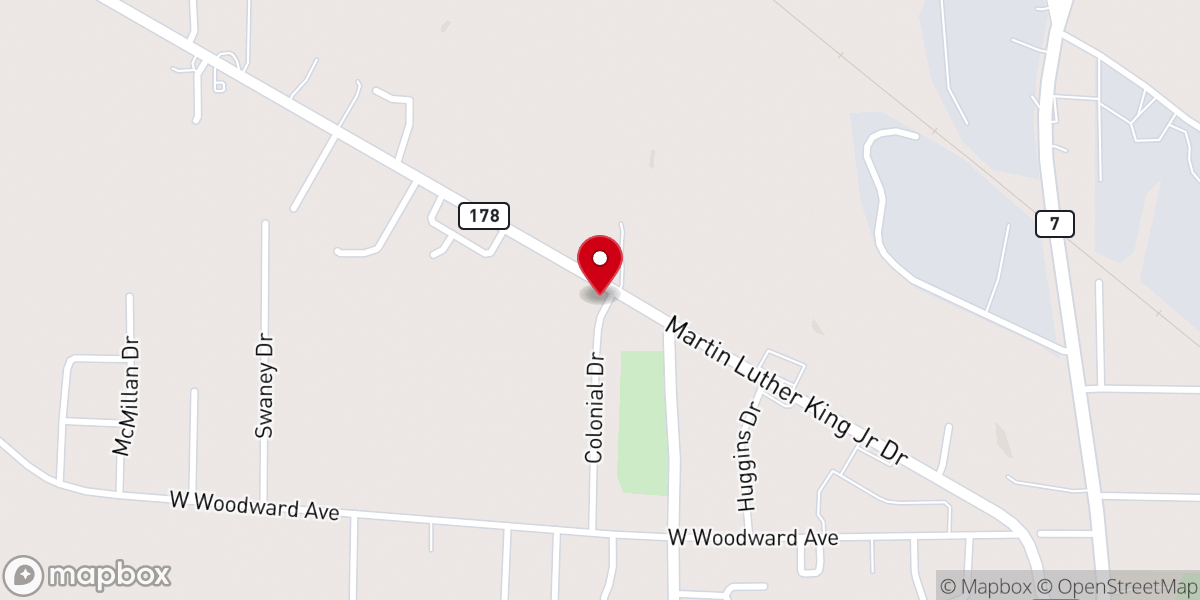 Map showing location of Latter Rain Church