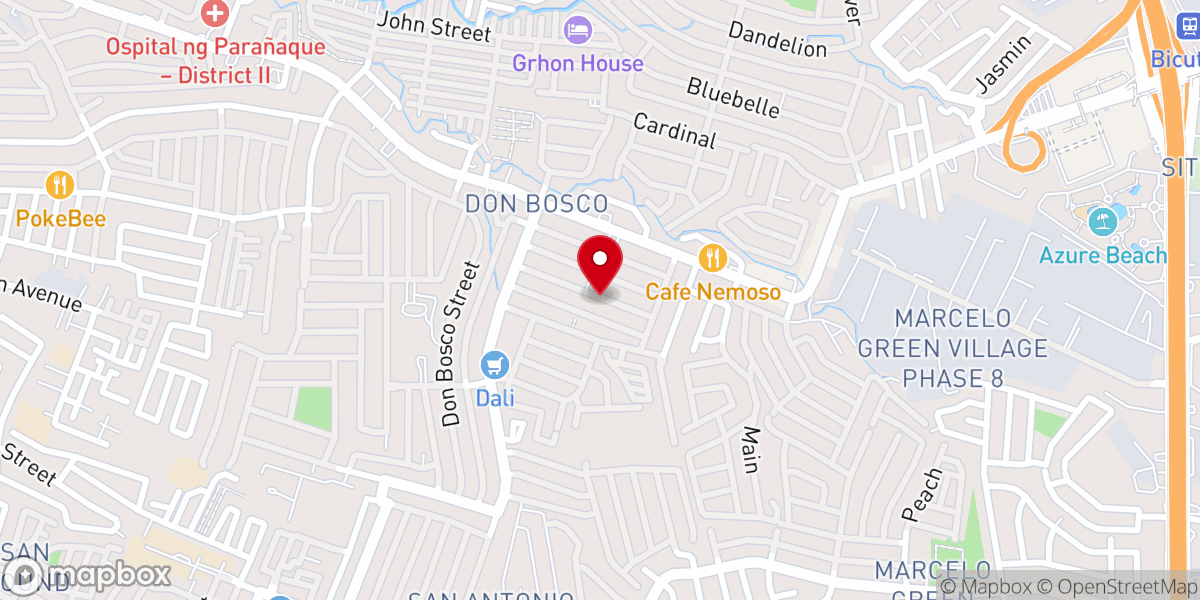Map showing location of Mother of God Iveron Icon Parish of the Russian Orthodox Church in Manila
