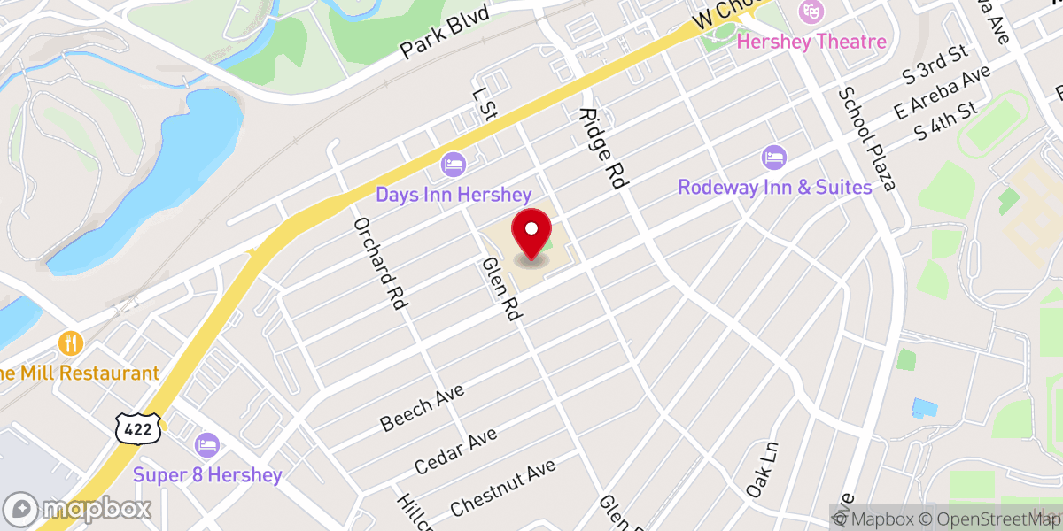 Map showing location of St Joan of Arc Youth