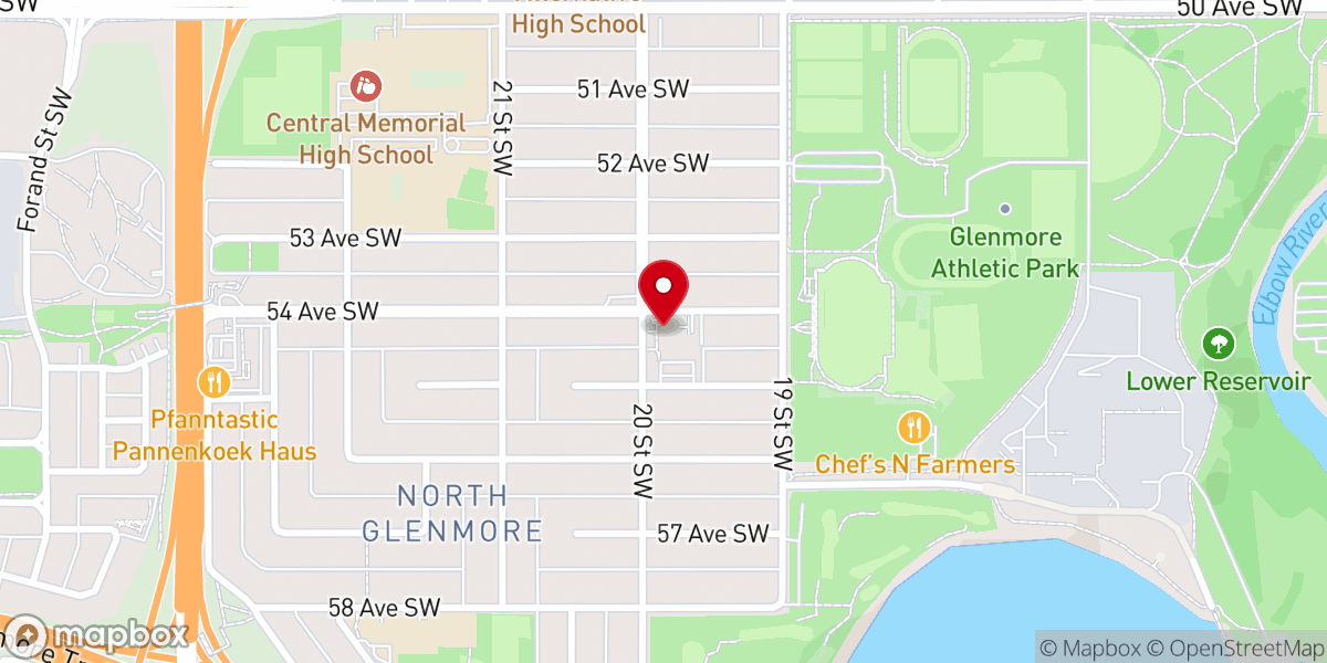Map showing location of St James Catholic Church