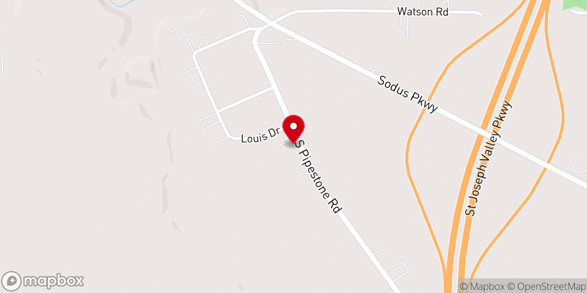 Map showing location of Church parsonage