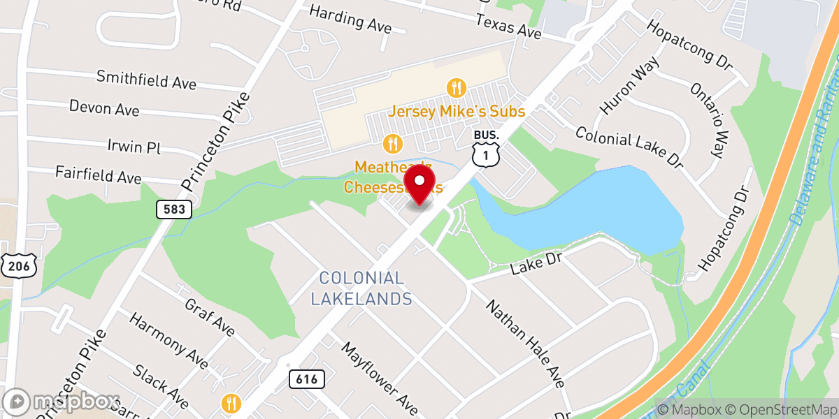Map showing location of New Jersey Conference of Seventh-day Adventists
