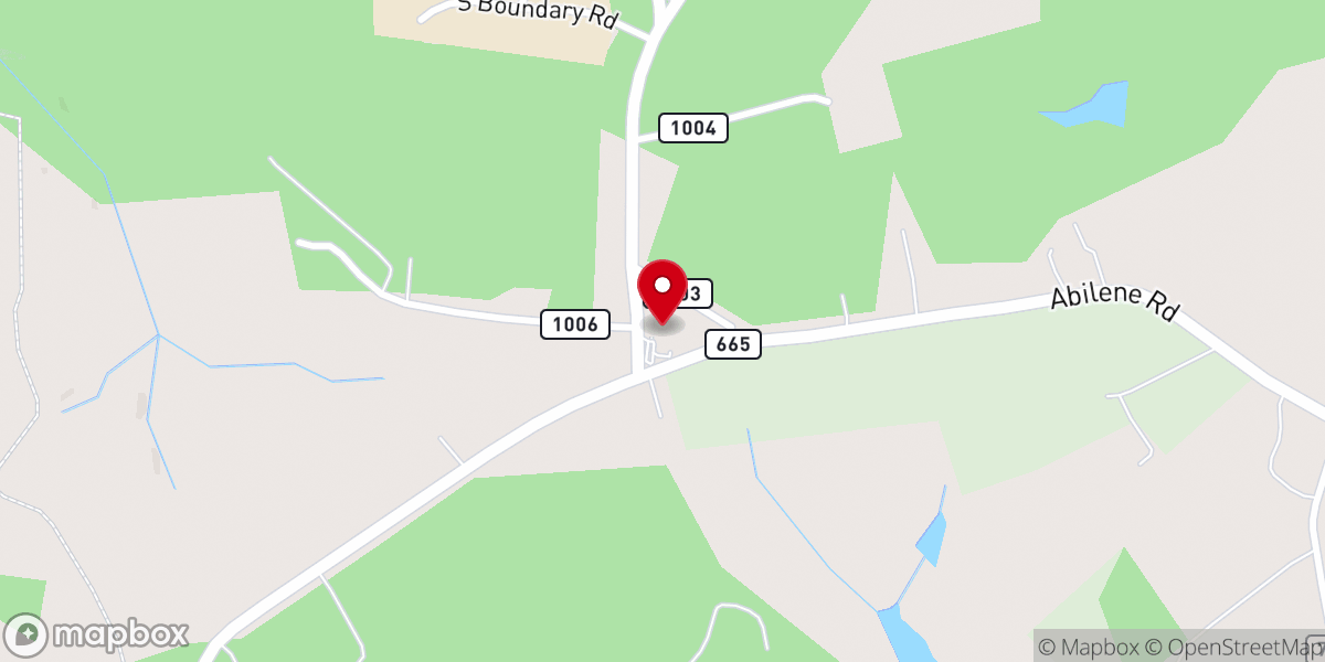 Map showing location of Mercy Seat Church