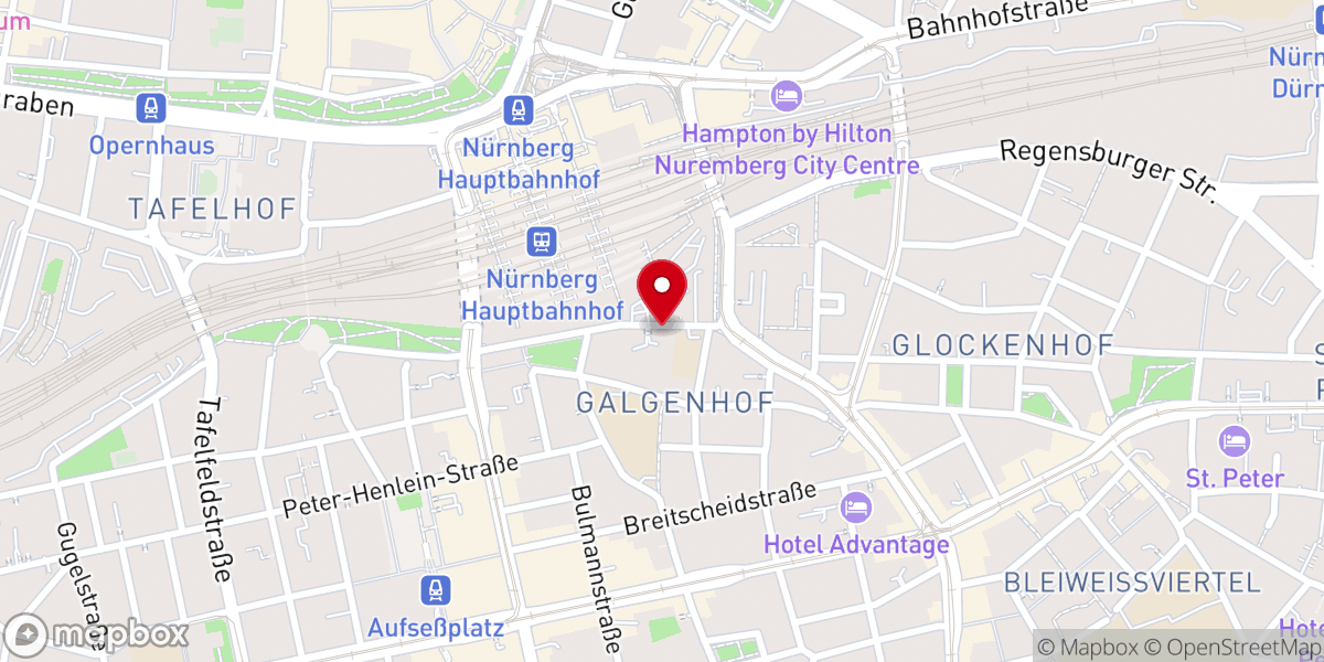 Map showing location of Adventgemeinde mitte Nürnberg