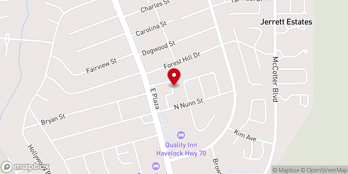 Map showing location of Havelock Cherry Point Ministerial Outreach