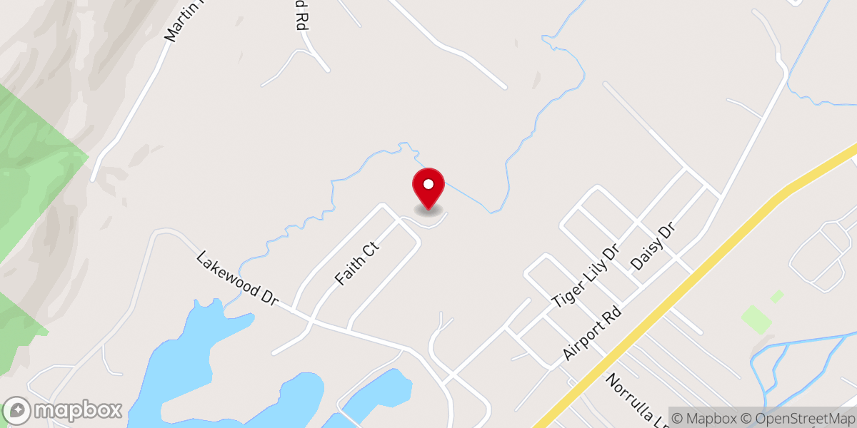 Map showing location of Tri-State Family Christian Center