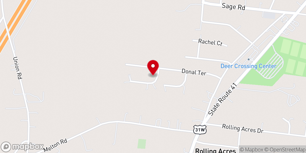 Map showing location of Living Faith Bapist Church