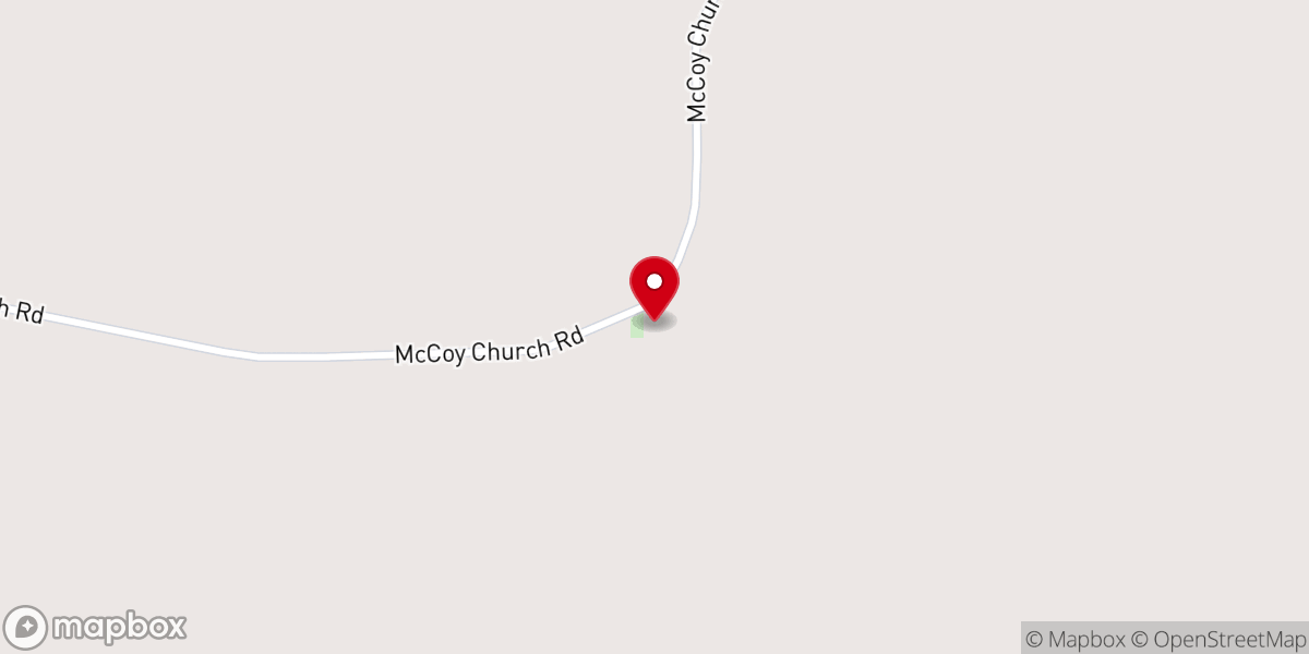 Map showing location of Ward Grove Baptist Church