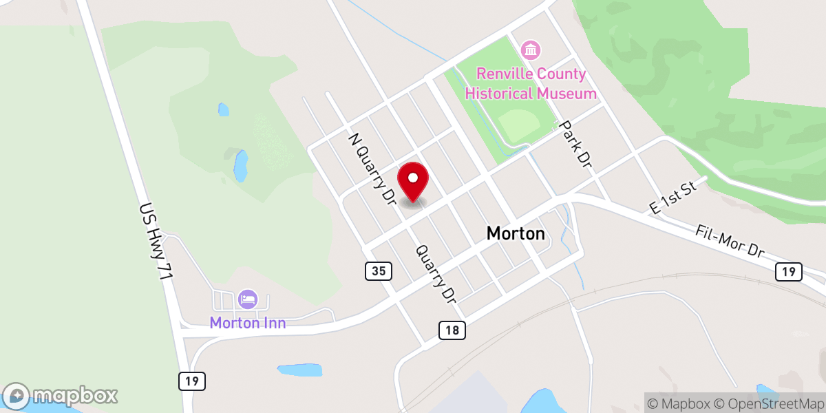 Map showing location of St Johns Catholic Church