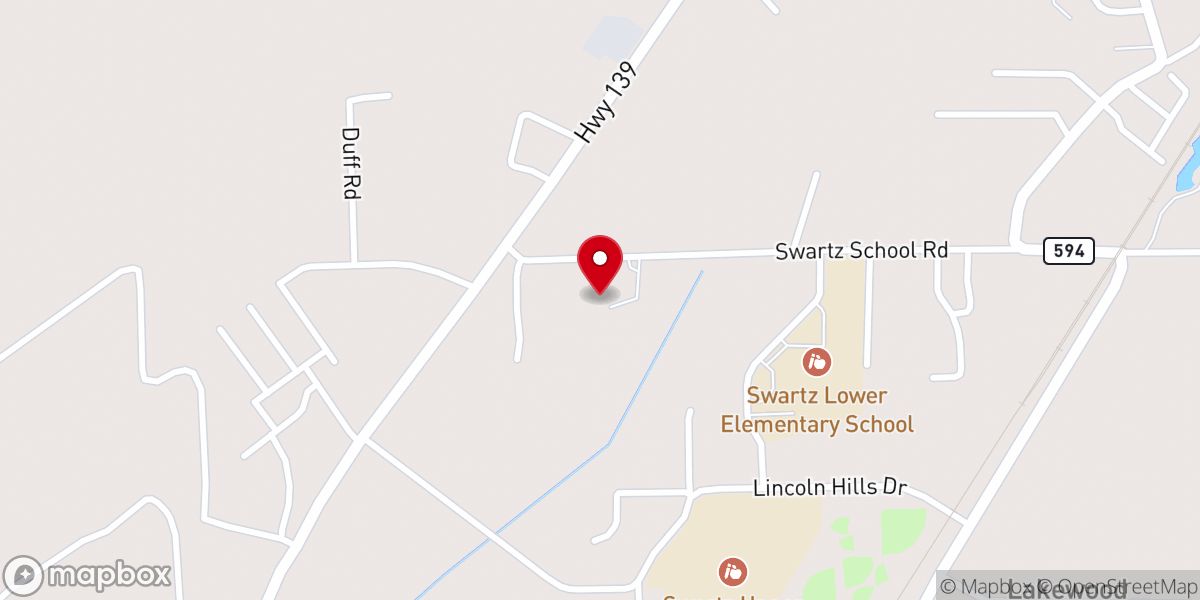 Map showing location of St Lawrence Catholic Church