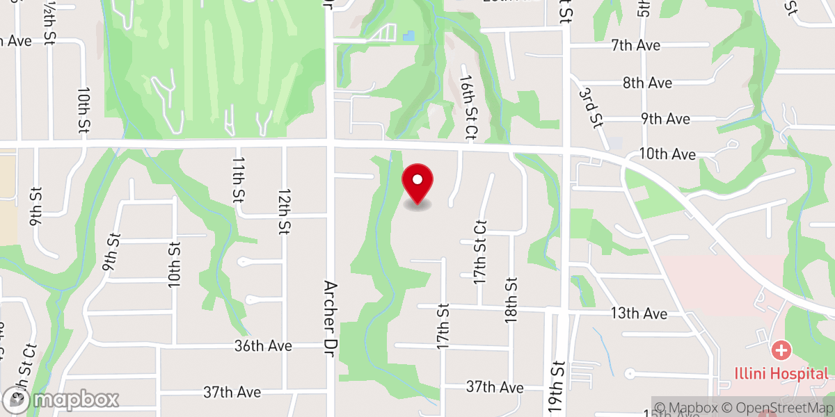 Map showing location of Saint Johns Lutheran Food Pantry - Food Distribution Center