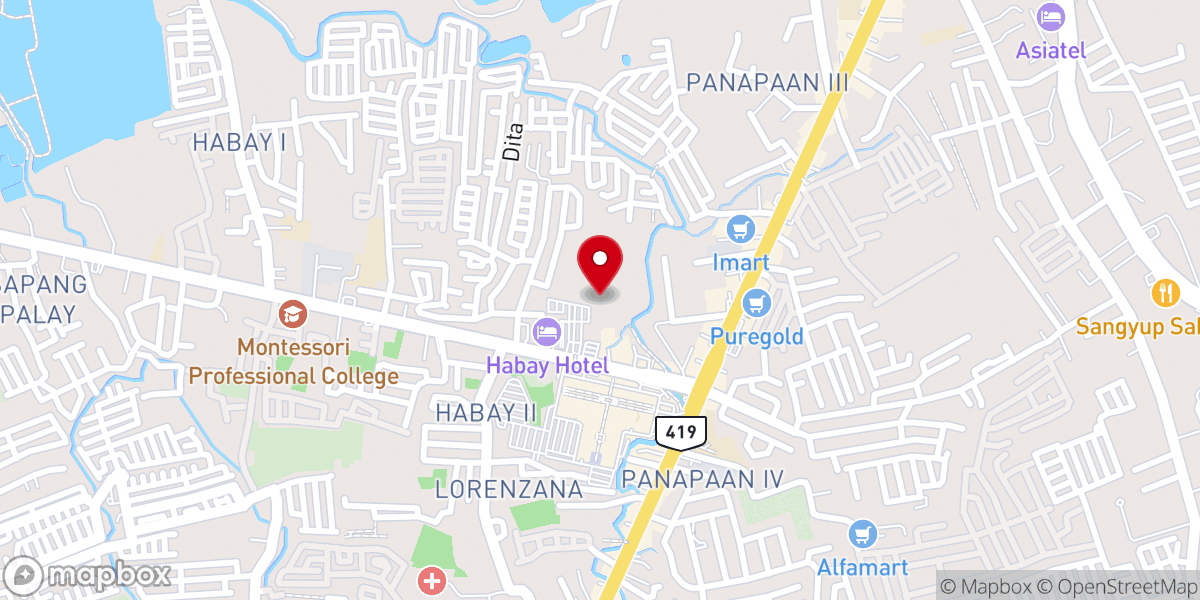 Map showing location of Bible Baptist Church - Bacoor