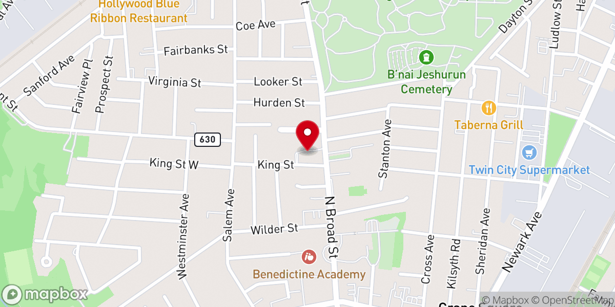 Map showing location of St. Catherine of Siena RCC