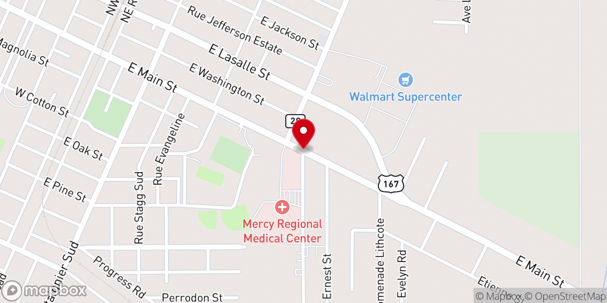 Map showing location of Sacred Heart CCD