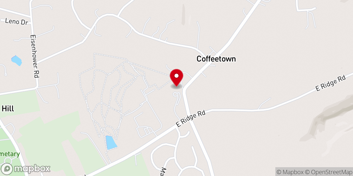 Map showing location of New Covenant Church