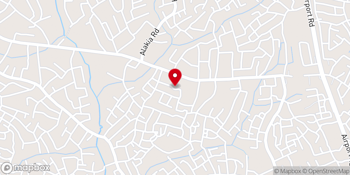 Map showing location of Winner's Chapel Idi-obi