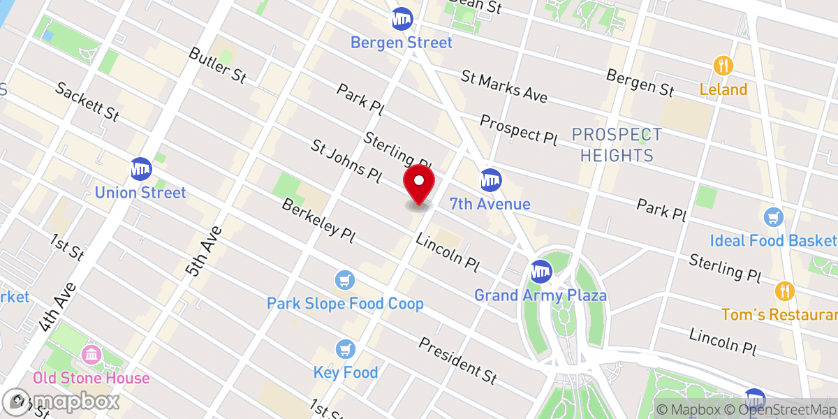 Map showing location of Memorial Presbyterian Church