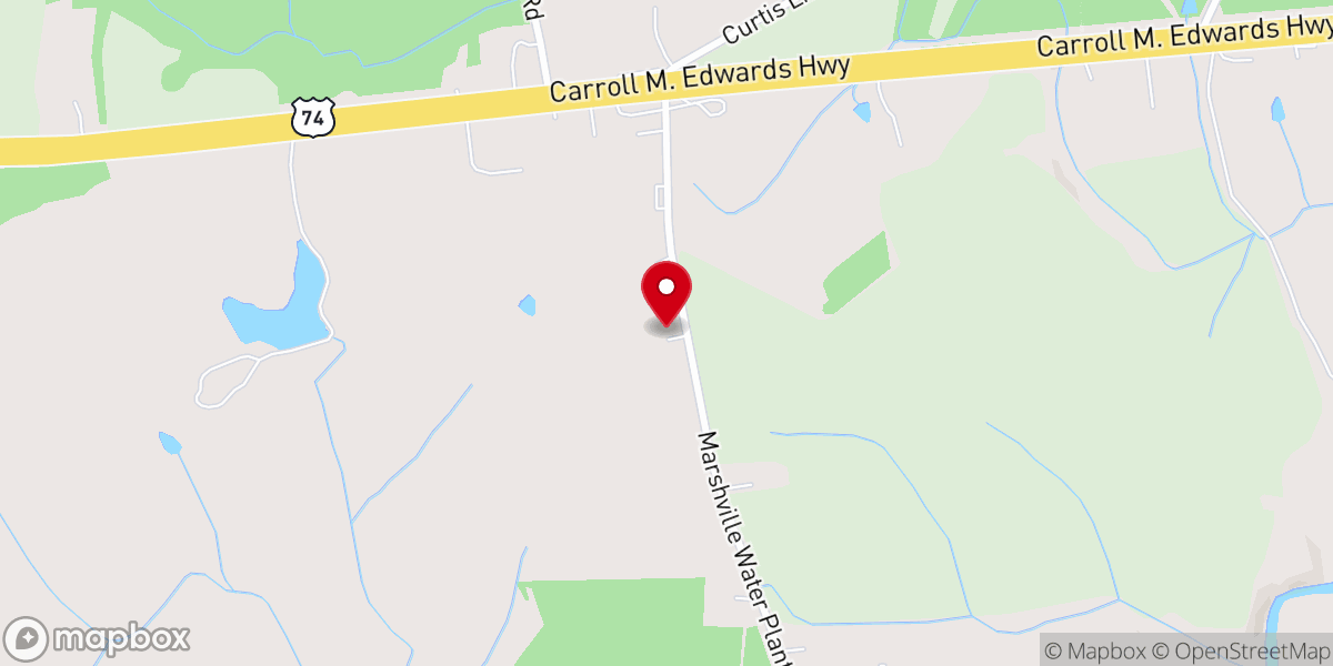 Map showing location of Iglesia Adventista de Marshville NC/ Marshville Seventh Day Adventist Church