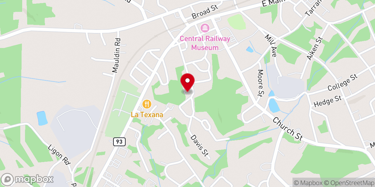 Map showing location of Mt. Moriah Fbh Church