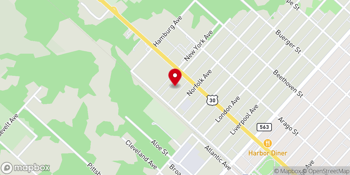 Map showing location of Abundant Life Worship Center Church