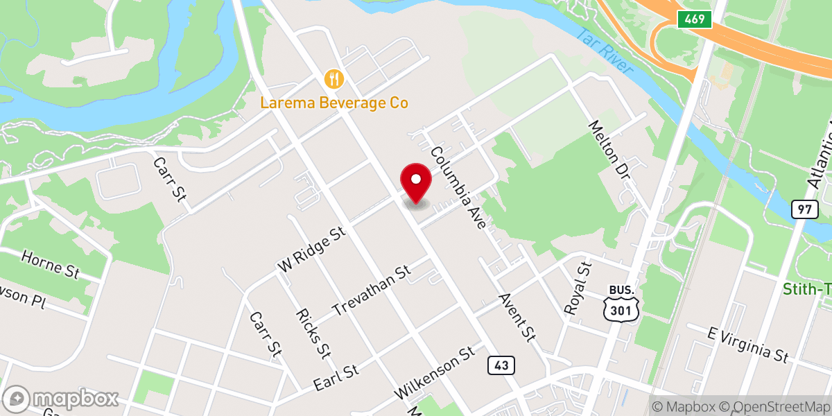 Map showing location of True Vine Holiness Church of Jesus Christ of the Apostles' Faith, Inc.