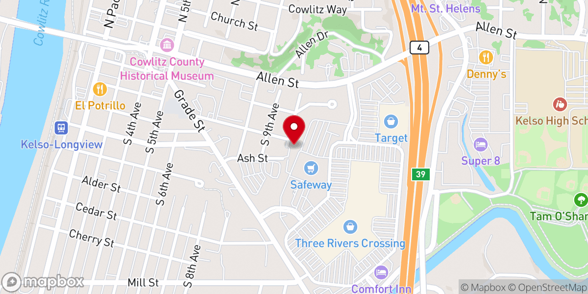 Map showing location of Grace Bible Church