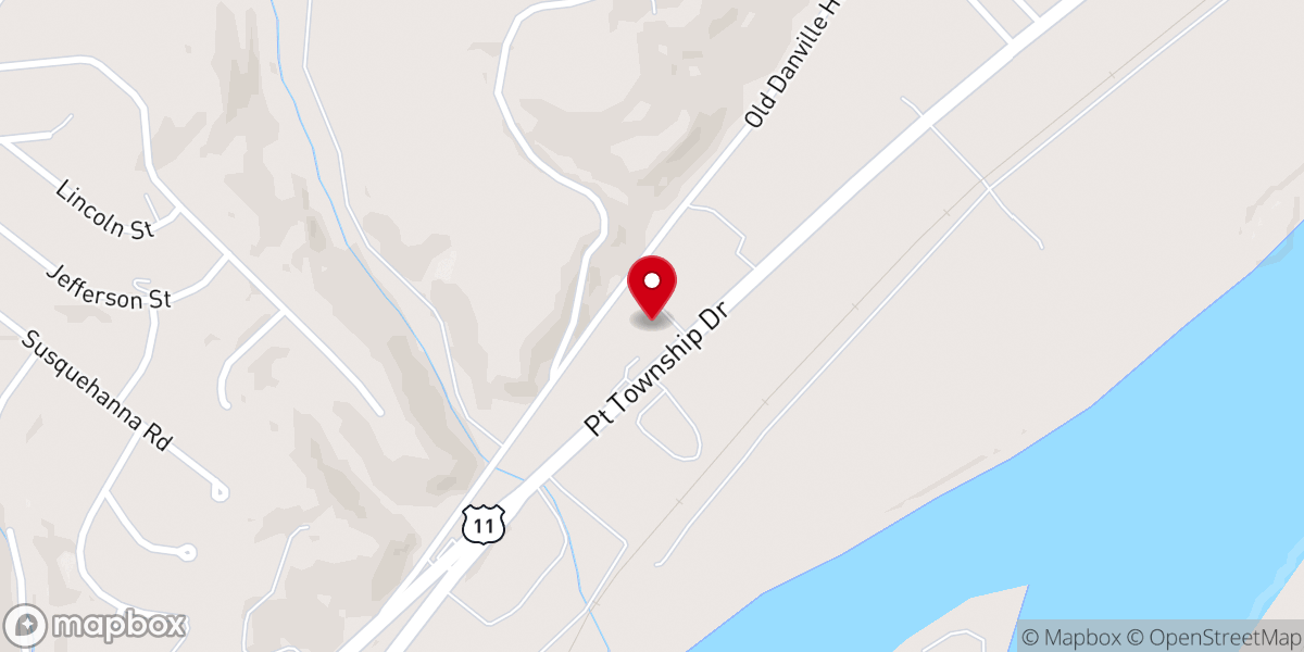 Map showing location of Unitarian Universalist Congregation of the Susquehanna Valley