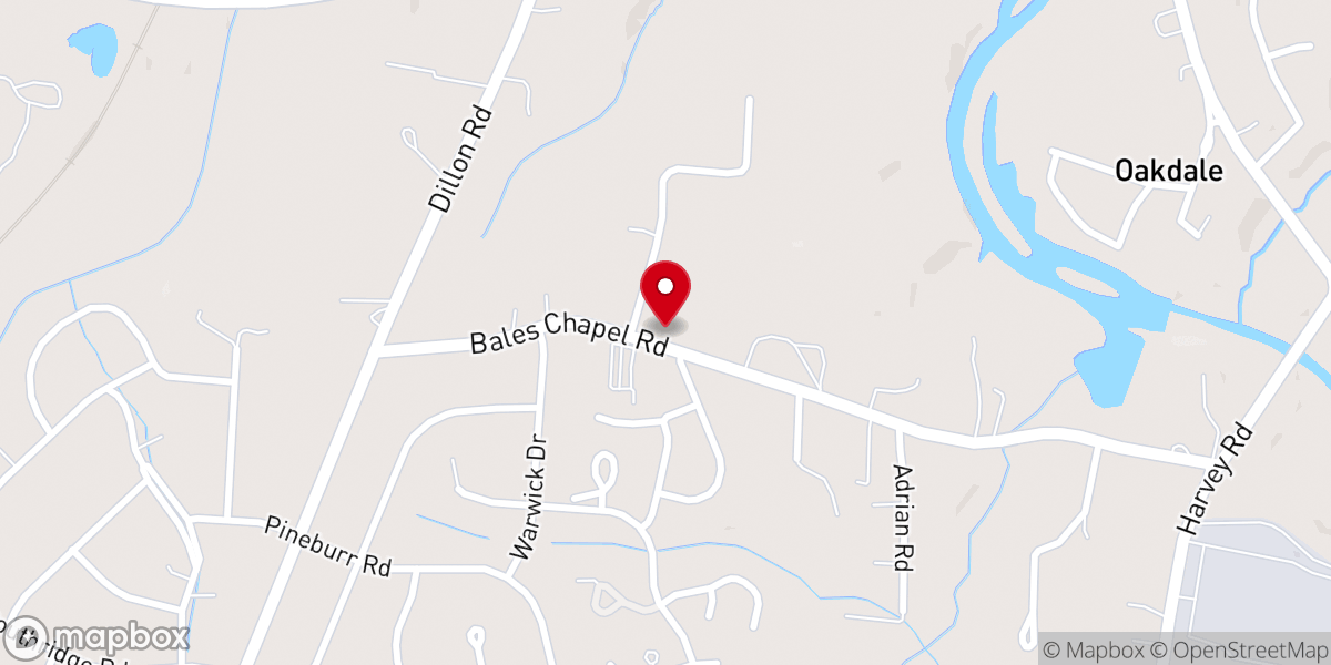 Map showing location of Church & Family Life Center