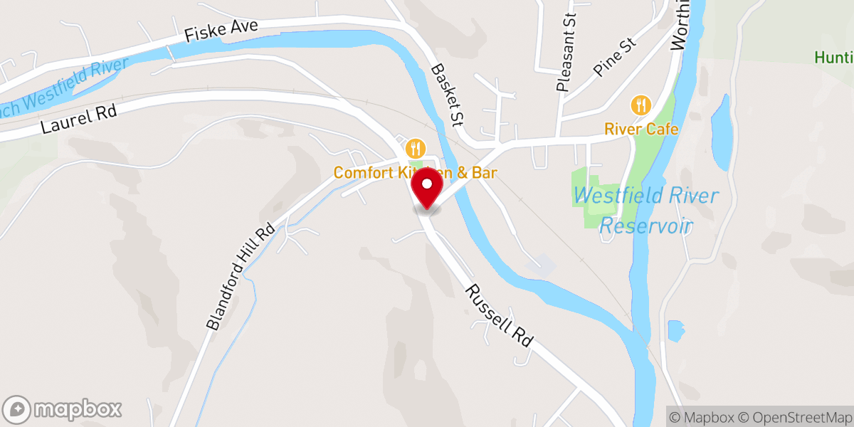Map showing location of Huntington