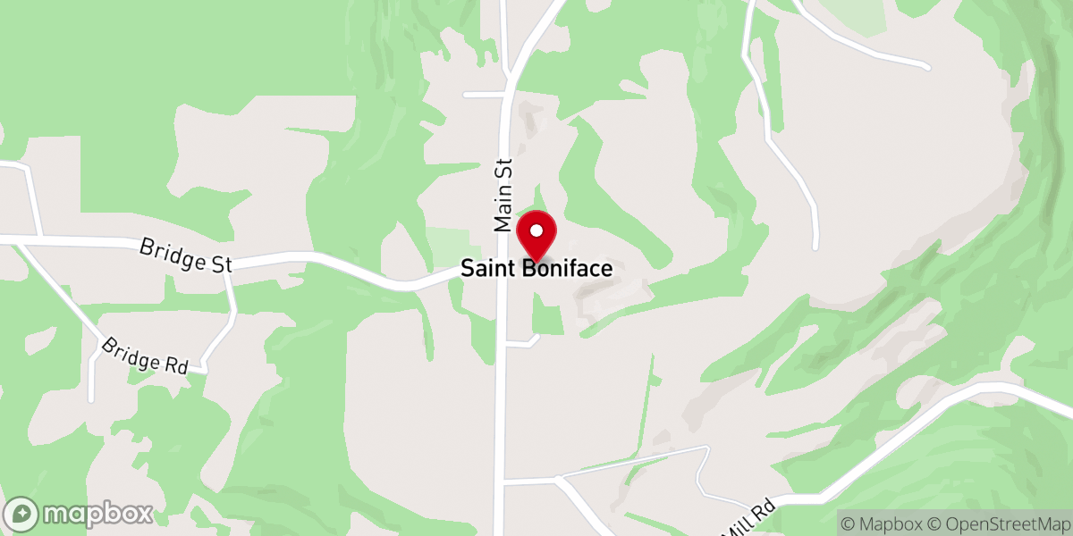 Map showing location of St Boniface