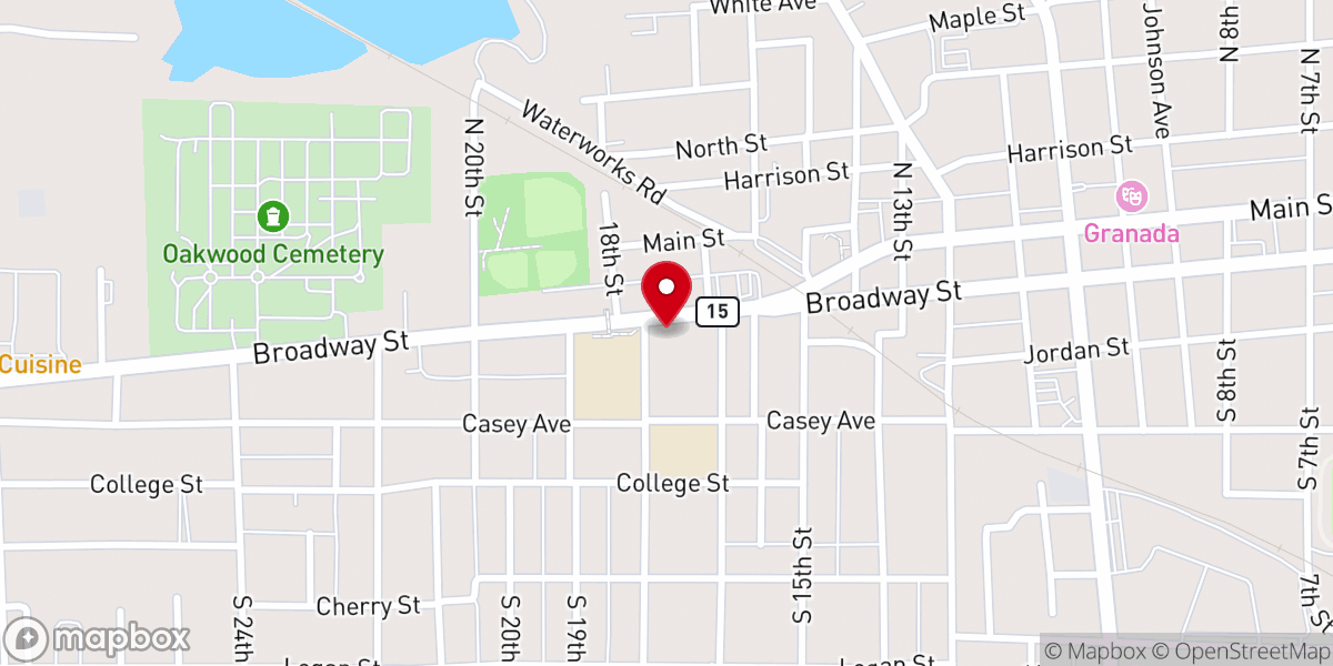 Map showing location of Victory Christian Center