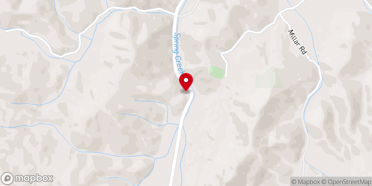 Map showing location of Spring Creek Umc