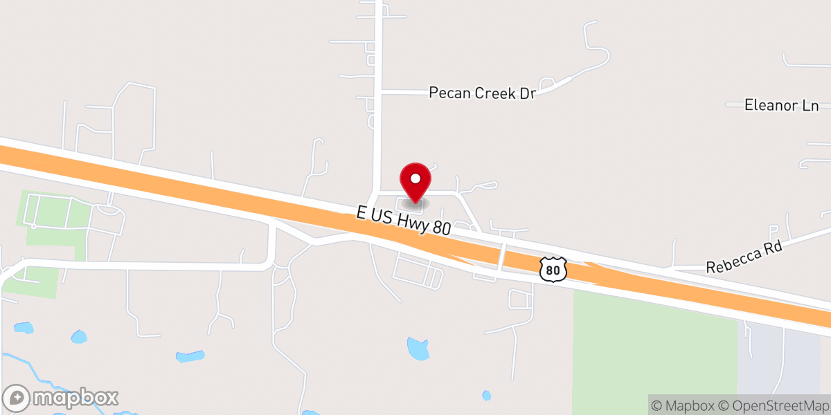 Map showing location of Joy Church
