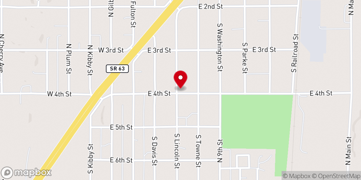 Map showing location of Covenant Chapel