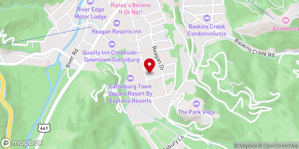 Map showing location of Our Savior Lutheran Church