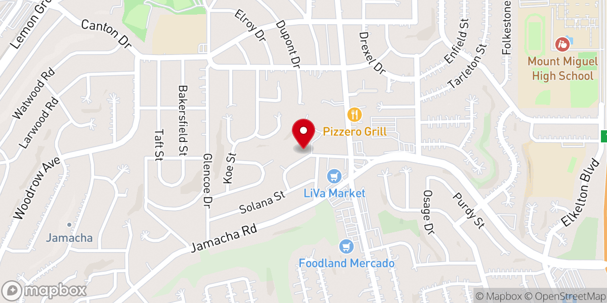 Map showing location of Sion Centro Cristiano